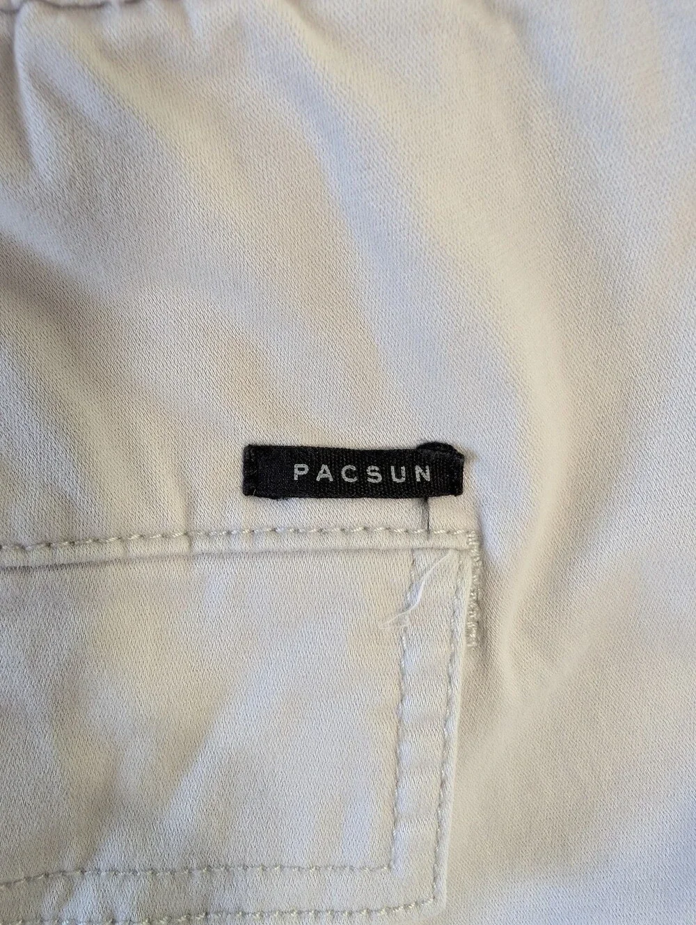 PacSun Men's Light Beige Utility Cargo Pants Size M
